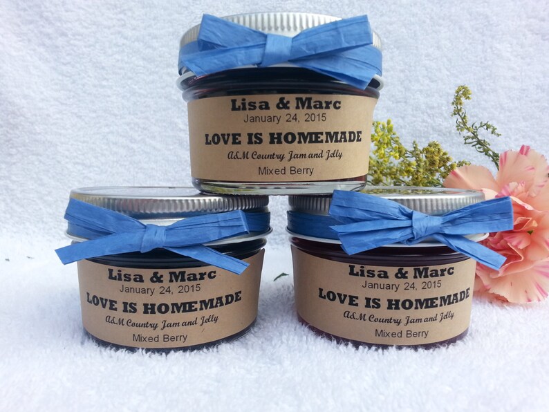 Unique Mason Jar Jam and Jelly Wedding Favors504 oz jars w/ Etsy