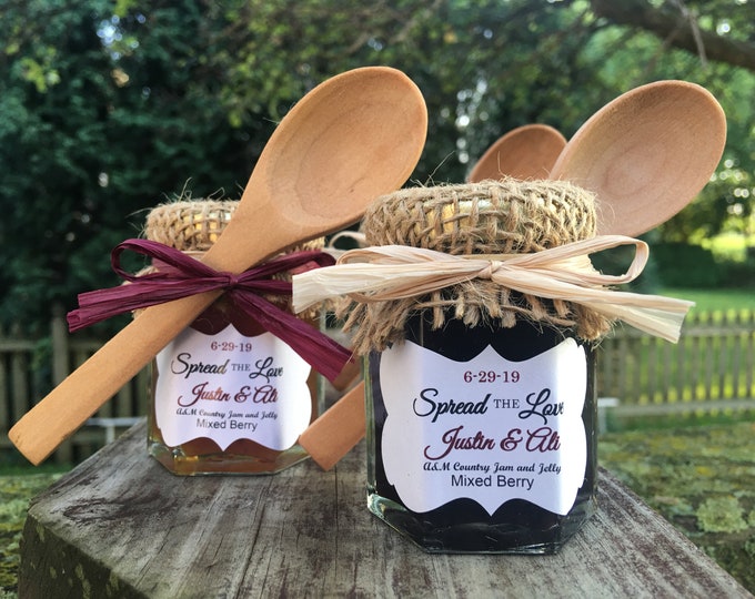 Jam Wedding Favors Wedding Jam Favors Bridal Shower Favors Etsy