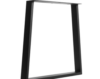 The Vista Trapezoid Table Leg - Modern Industrial Steel Leg for Dining, Counter and Bar Height Tables - SINGLE Leg