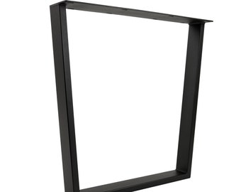 The Tempo Trapezoid Table Leg - Modern Industrial Steel Leg for Dining, Counter and Bar Height Tables - SINGLE Leg