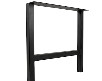 The Haven H-Shaped Table Leg - Modern Industrial Steel Leg for Dining, Counter and Bar Height Tables - SINGLE Leg