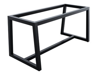 The Vista Full-Frame Table Base - Trapezoid Leg - Dining, Counter and Bar Height Tables - For Stone, Glass and Wood table tops
