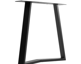 The Chevron Table Leg - Modern Industrial Steel Leg for Dining, Counter and Bar Height Tables - SINGLE Leg