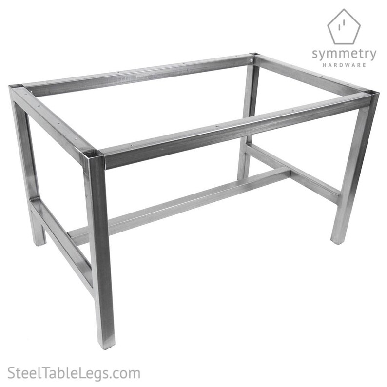 The Mesa Full Frame Metal Table Base Dining Image 0