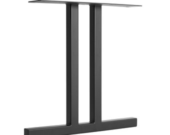 The Coda Table Leg - Modern Industrial Steel Leg for Dining, Counter and Bar Height Tables - SINGLE Leg