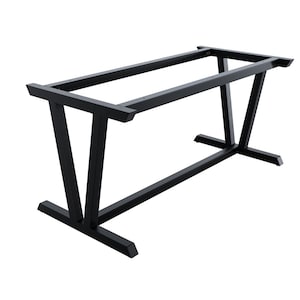 The Vector Full-Frame Table Base - V-shaped Leg - Dining, Counter and Bar Height Tables - For Stone, Glass and Wood table tops