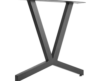 The Avalon - Modern Industrial Steel Leg for Dining, Counter and Bar Height Tables - SINGLE Leg