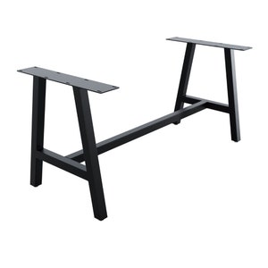 The Alto Mid-Frame Table Base - A-Shaped Leg - Modern Industrial Steel Base for Dining, Counter and Bar Height Tables