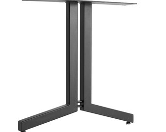 The Gateway Table Leg - Modern Industrial Steel Leg for Dining, Counter and Bar Height Tables - SINGLE Leg