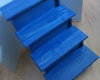 24&quot; Pet Stairs w/ riser fronts to give your dog or cat the extra step they need, 24&quot; tall Dog Stairs, 24&quot; tall Cat Stairs w/ enclosed fronts