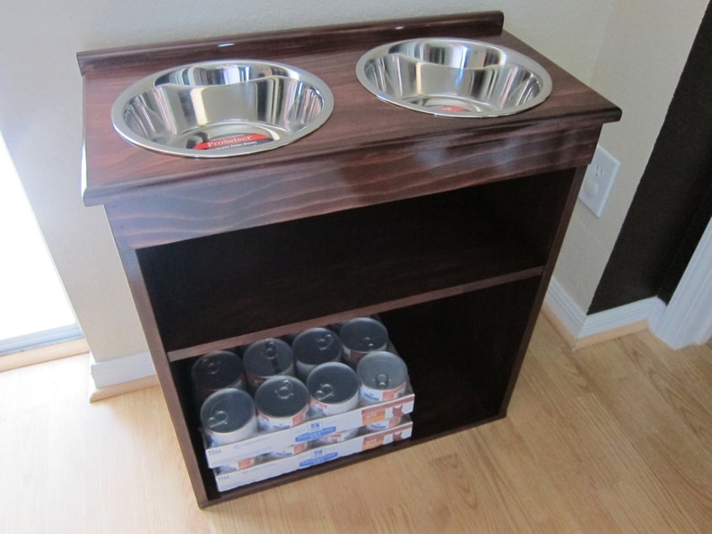 Elevated Food Dish Holder for Tall Dogs With for Etsy