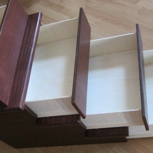 24" Pet Stairs w/ Drawers for hidden storage, 24" tall Dog Stairs w/ storage drawers, 24" Cat Stairs w/ storage drawers