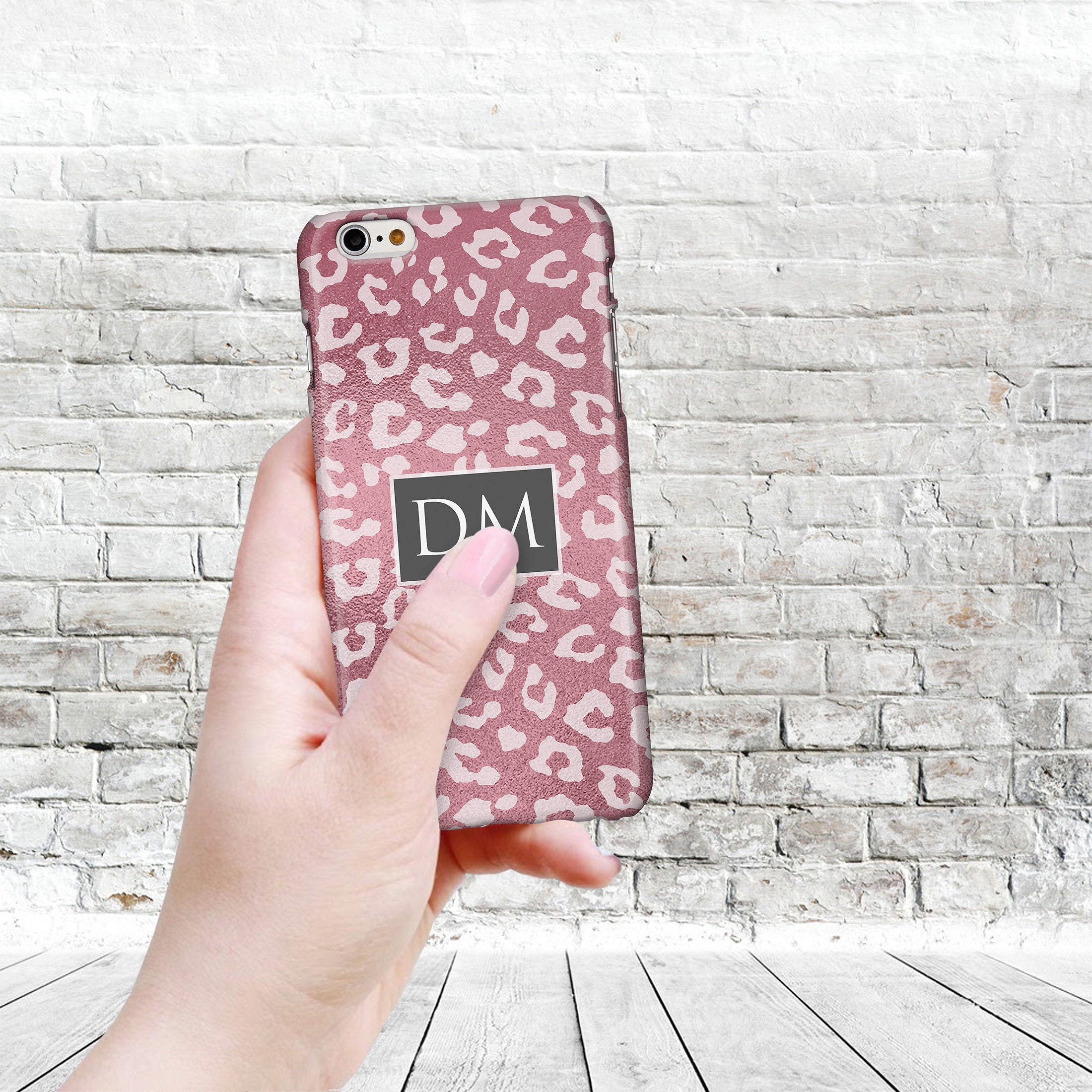 Light Pink Leopard Print Phone Case for Iphone Models Etsy