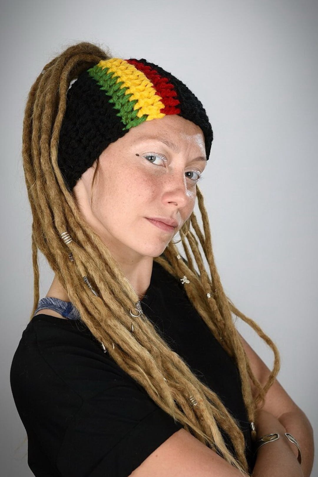J Rasta DreadLove RASTA Band / hecho a mano banda mono para - Etsy España