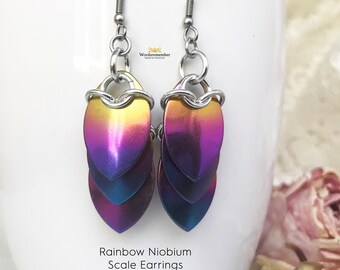 Boucles d'oreilles arc-en-ciel Dangle, Boucles d'oreilles Gay Pride, Boucles d'oreilles Déclaration, Saint-Valentin Cadeau pour elle, Boucles d'oreilles en argent, Boucles d'oreilles faites à la main, Teen Girl