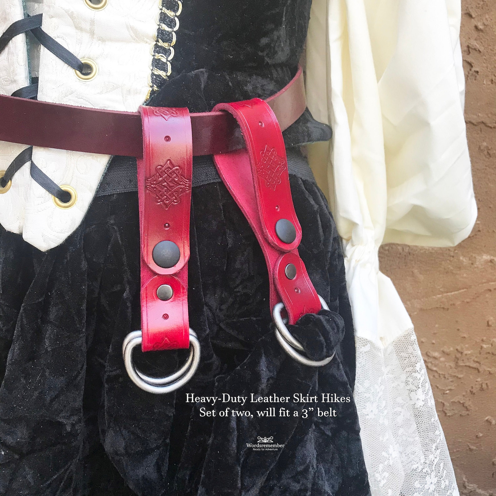 Leather Skirt Hikes Leather Skirt Chaisers Renaissance Etsy