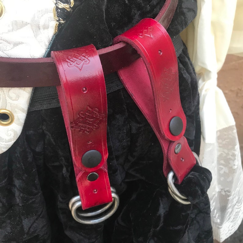 Leather Skirt Hikes Leather Skirt Chaisers Renaissance Etsy