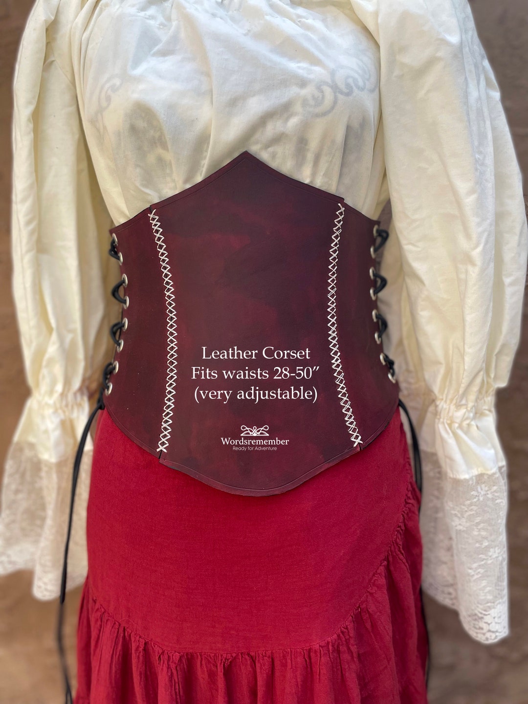 Leather Corset Underbust Waist Cincher Corset Belt Etsy