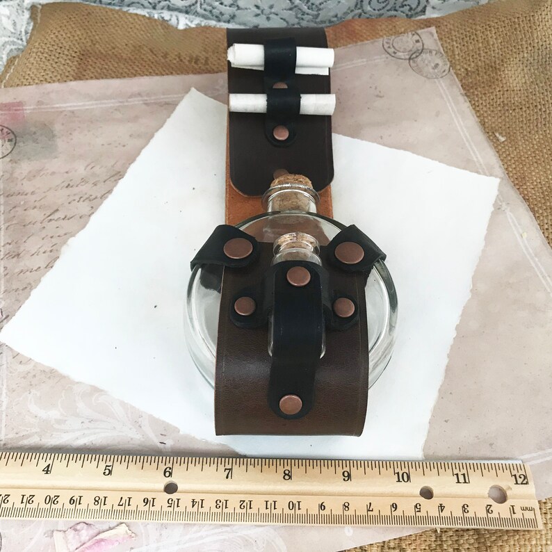 Leather Potion Holder LARP Costume Medieval Belt Potion Etsy