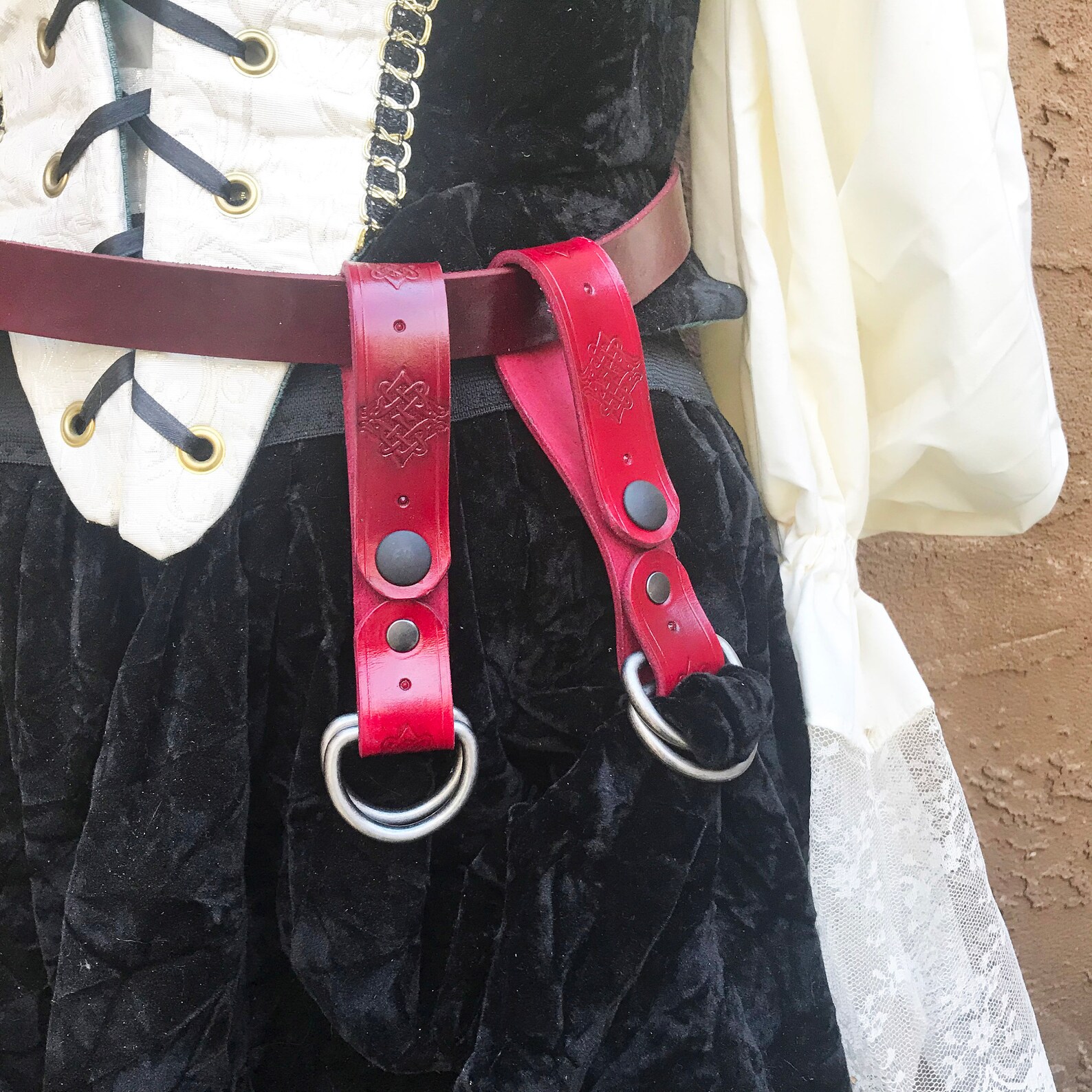 Leather Skirt Hikes Leather Skirt Chaisers Renaissance Etsy