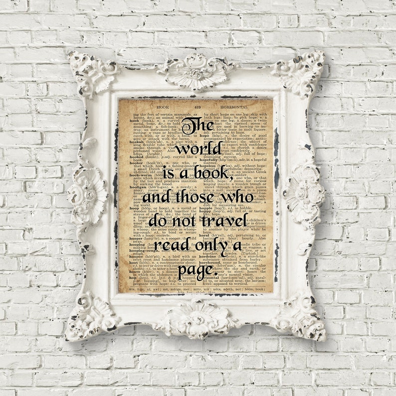 Typography Print Dictionary Art Print Typography Wall Art Etsy