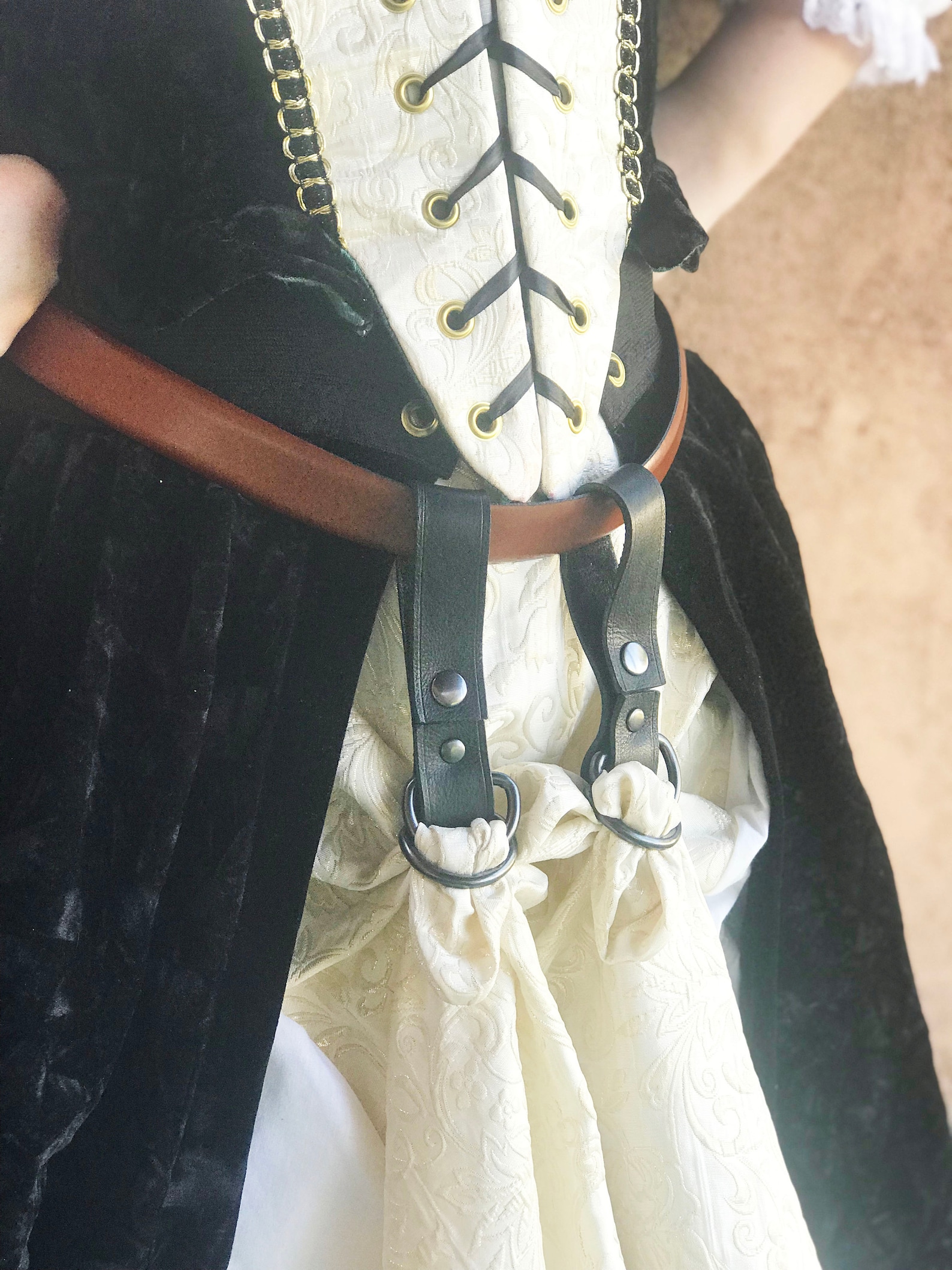 Leather Skirt Hikes Leather Skirt Chaisers Renaissance Etsy