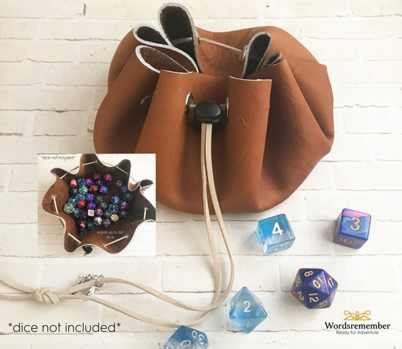Leather Dice Bag Tabletop Gaming Tray - Leather Dice Bag Leather Dice Bag Tabletop Gaming Tray - Leather Dice Bag