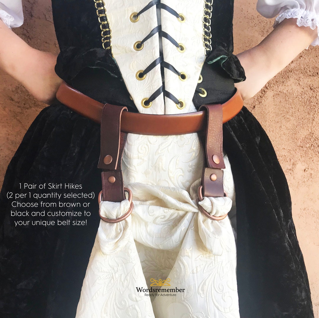 Leather Skirt Hikes Leather Skirt Chaisers Renaissance Etsy