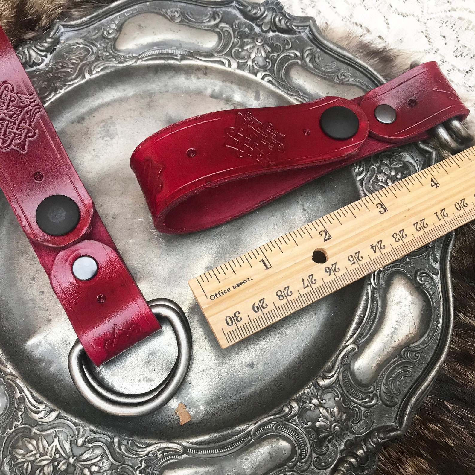 Leather Skirt Hikes Leather Skirt Chaisers Renaissance Etsy