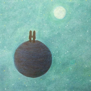 Ruimtekaart verjaardag, soulmate liefde maan sterren kaart, lesbische verloving, romantische spirituele kunst, homohuwelijkskaart, tweelingzussen, planeet