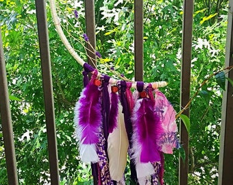 Purple Moon Dream Catcher