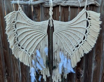 Angel Wings on Driftwood