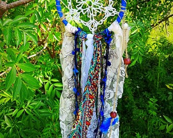 Royal Blue Gypsy Bohemian Dream Catcher