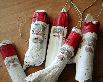 Driftwood Santa Ornament Bundle