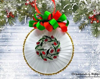 Christmas Wreath  Ornament.