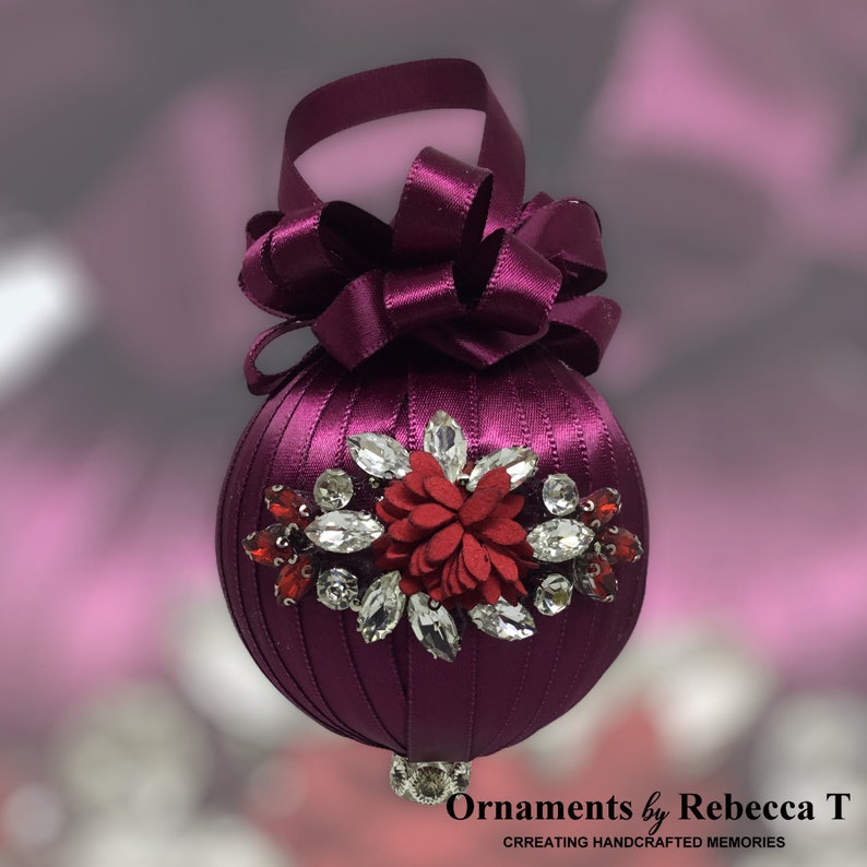 January Birthstone Christmas Ornament