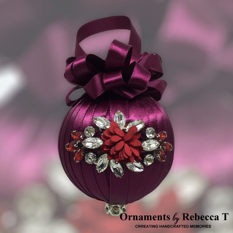 January Birthstone Christmas Ornament