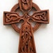 Sabine Lindner reviewed Celtic cross with wolf Wood carving, Handmade Woodcarving, 3,9 x 2,7 in.