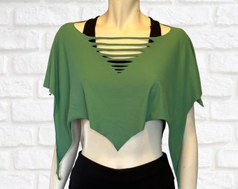 Chal Shapeshifter, top multiusos, poncho, camisa boho, camisa holgada, falda de duendecillo, ropa de festival boho de hadas, atuendo hippie, ropa de playa, pareo de playa