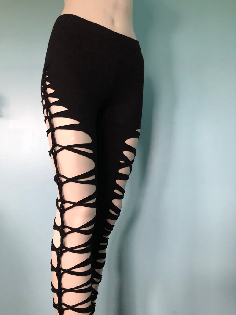 Slit Weave Leggings Cyber Monday Sale Burner Braided Leggings Etsy