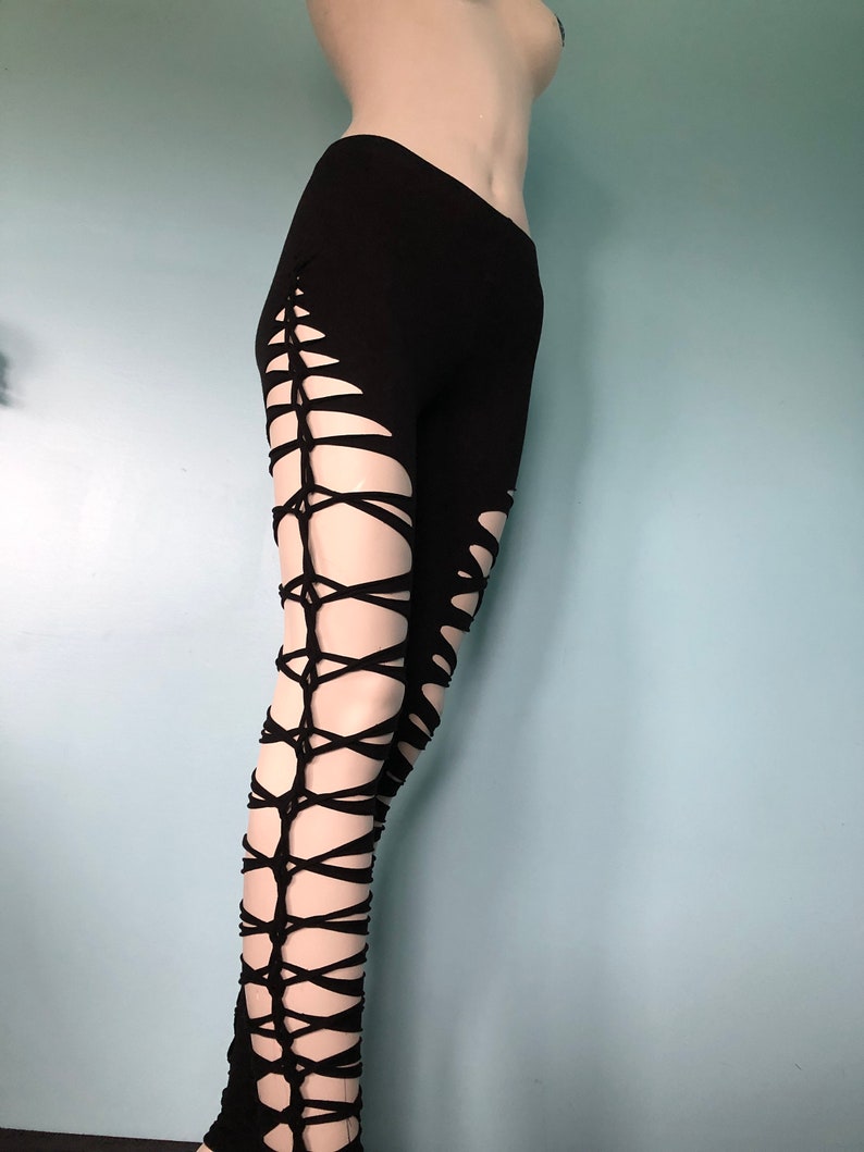 Slit Weave Leggings Cyber Monday Sale Burner Braided Leggings Etsy