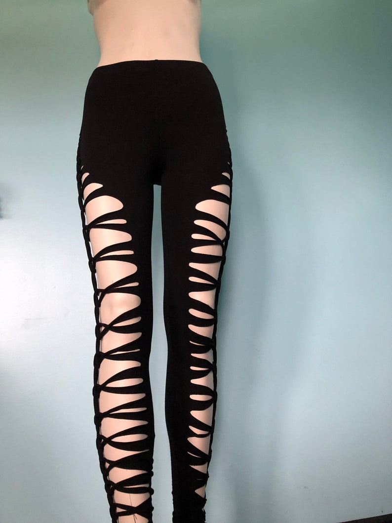 Slit Weave Leggings Cyber Monday Sale Burner Braided Leggings Etsy