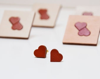 Lovely Small Heart Stud Earrings - Romantic Jewelry for Valentine's Day