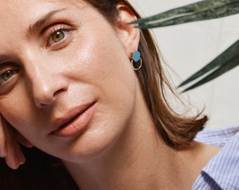 Minimalist Geometric Stud Earrings - Small Jewelry for Geometric Lovers