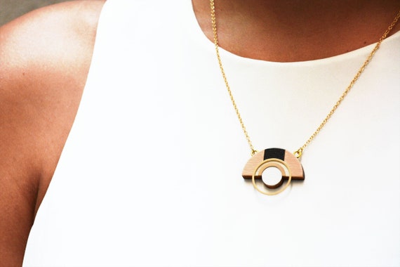 Etsy geometric necklace sale