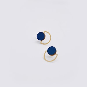 Lovely Geometric Small Studs Circle small studs Arch small studs Everyday Earrings Tiny Studs image 8