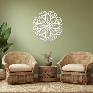 MANDALA METAL ART | Flora Harmony Mandala | Aesthetic Wall Hanging | Mandala Flower