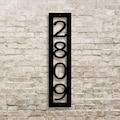Custom Address Marker - Vertical House Number - Metal Address Sign