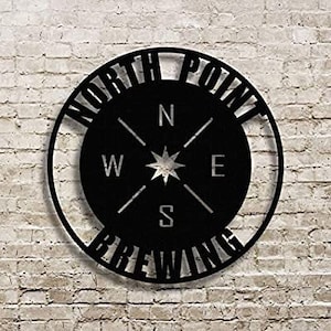 Personalized Compass Sign, Business Sign