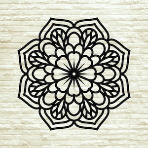 MANDALA METAL ART | Blossoming Serenity Mandala | Aesthetic Wall Hanging | Mandala Flower